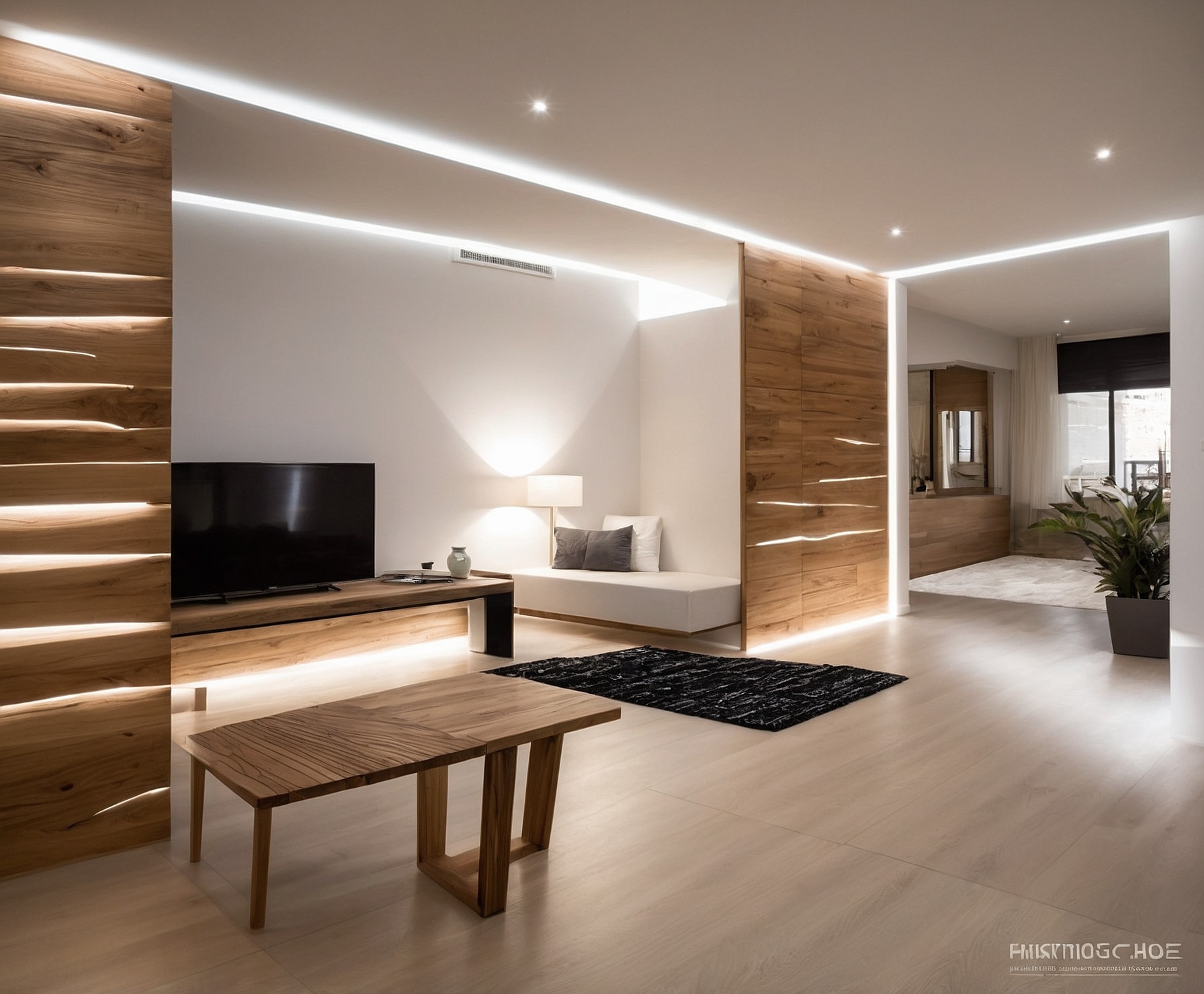 Reforma de salón de estilo moderno